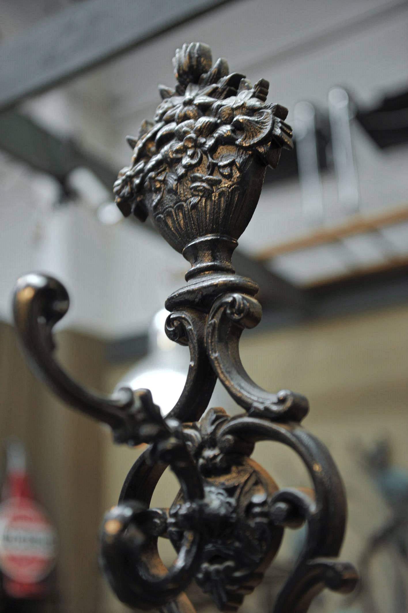 Art Nouveau French Cast Iron Corneau Alfred Coat Rack, circa 1890 1