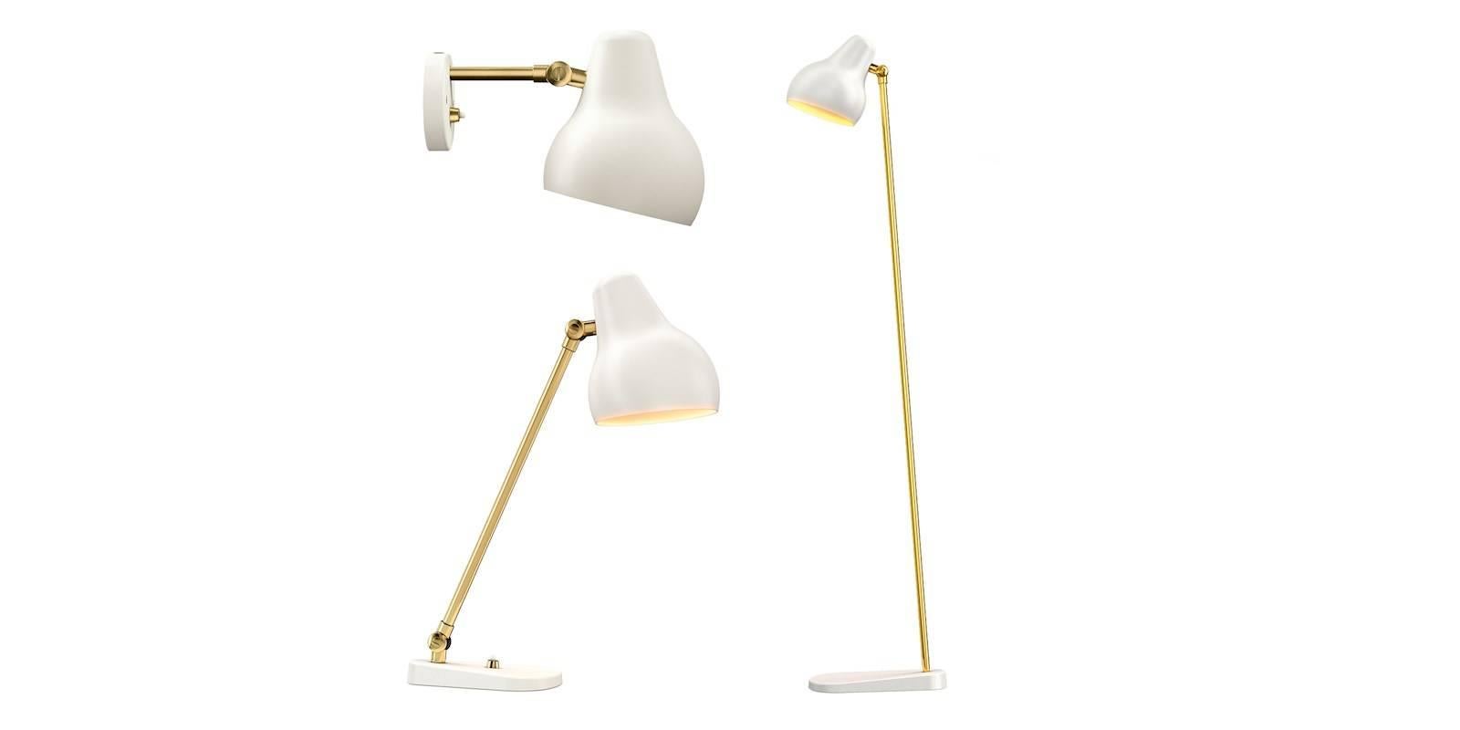 Vilhelm Lauritzen 'VL38'  White Table Lamp for Louis Poulsen For Sale 1