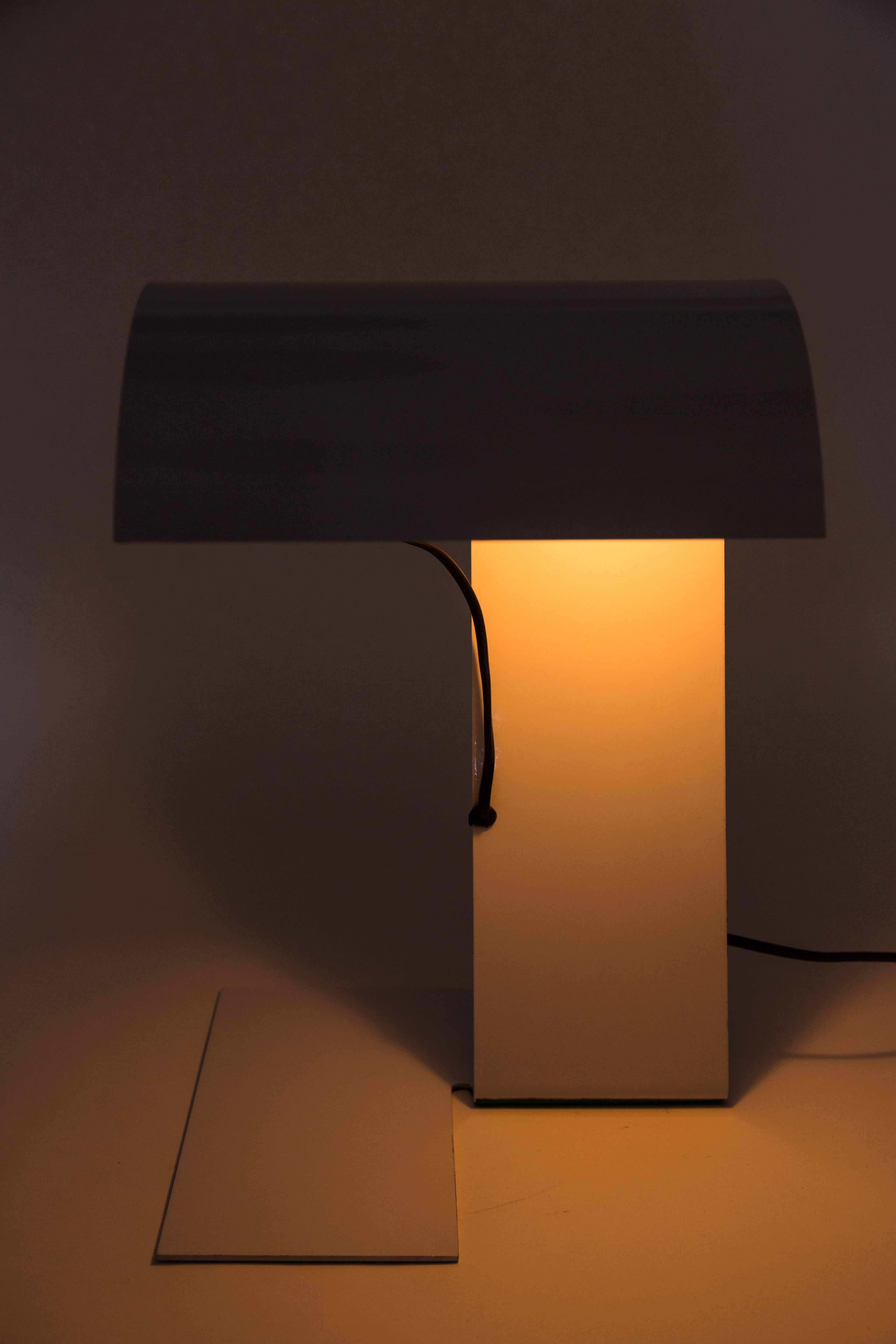 Stilnovo White 'Blitz' Table Lamp, circa 1972 2