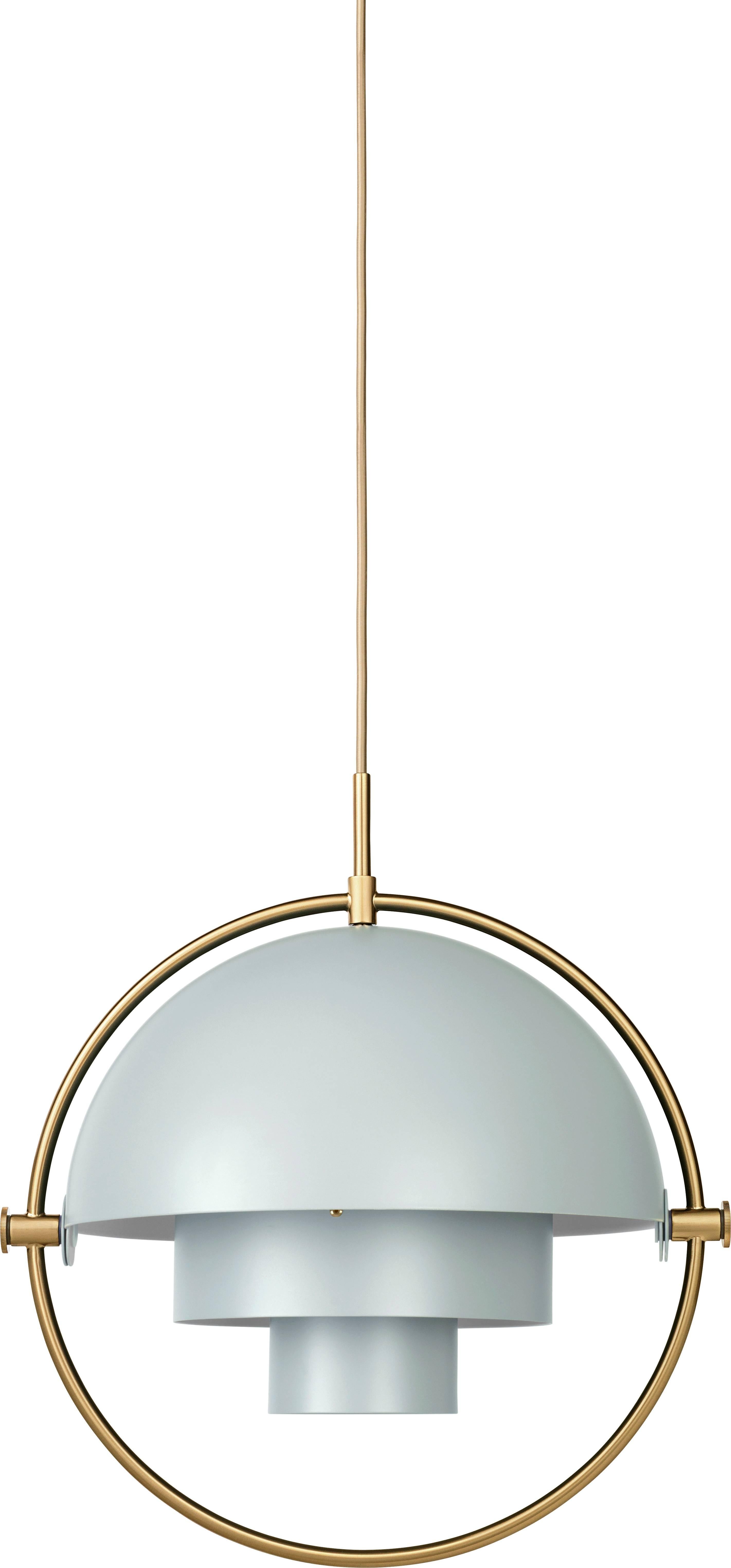 Louis Weisdorf 'Multi-Lite' Pendant Lamp in Black / Brass For Sale 1