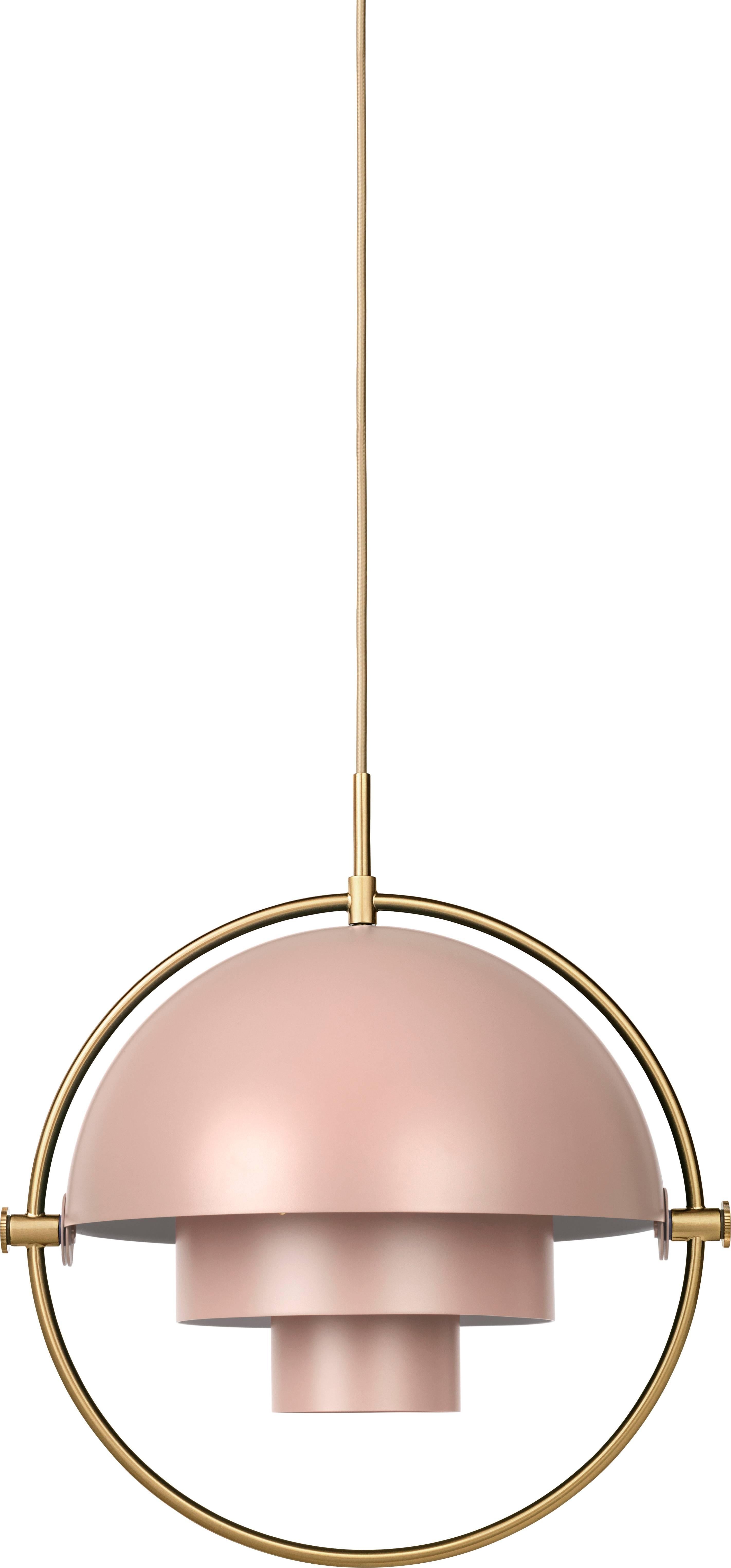 Louis Weisdorf 'Multi-Lite' Pendant Lamp in White / Brass For Sale 1