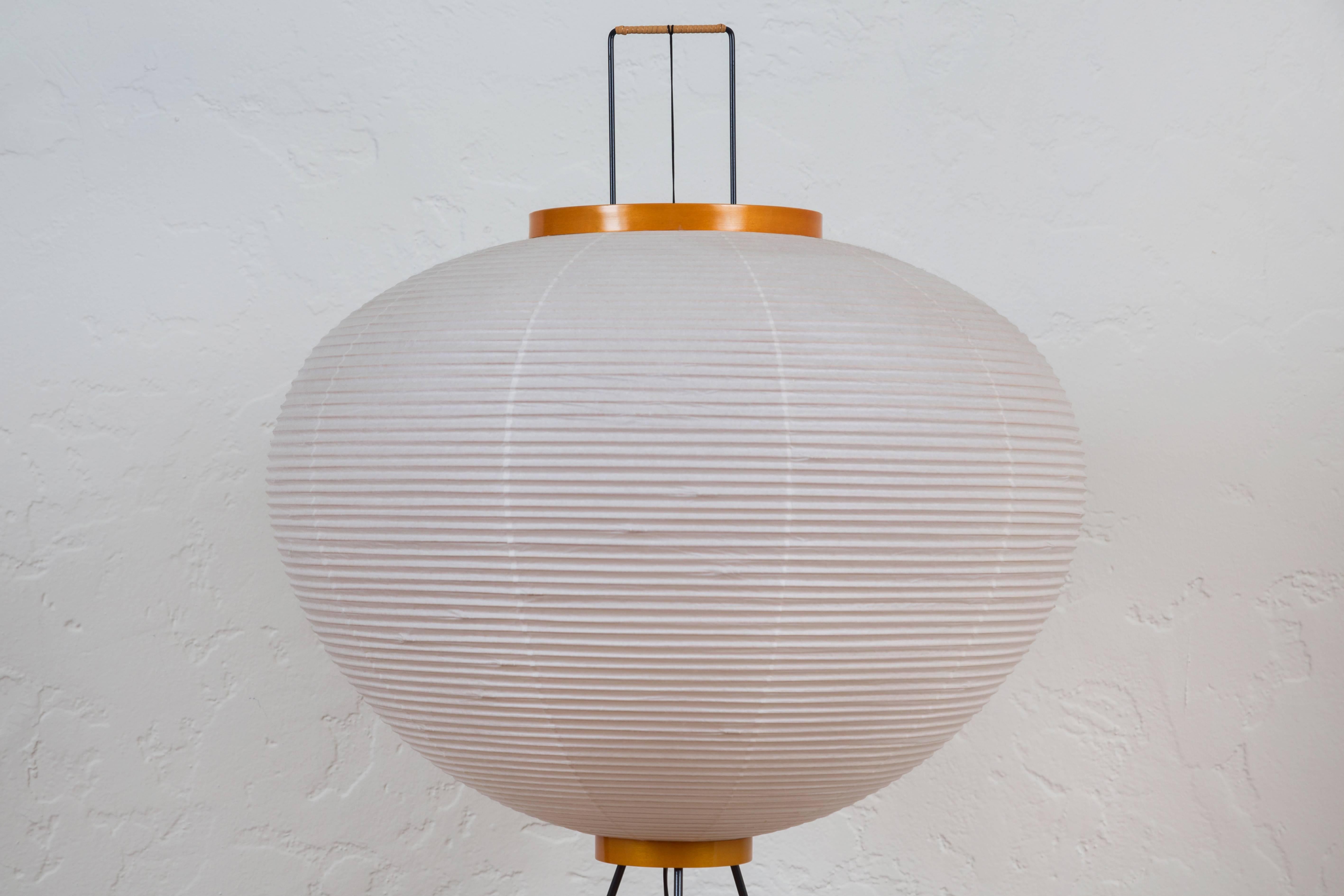 Anglo-Japanese Pair of Akari 10A Floor Lamps by Isamu Noguchi
