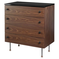 Greta Magnusson Grossman Series 62 Four-Drawer Walnut Dresser for GUBI