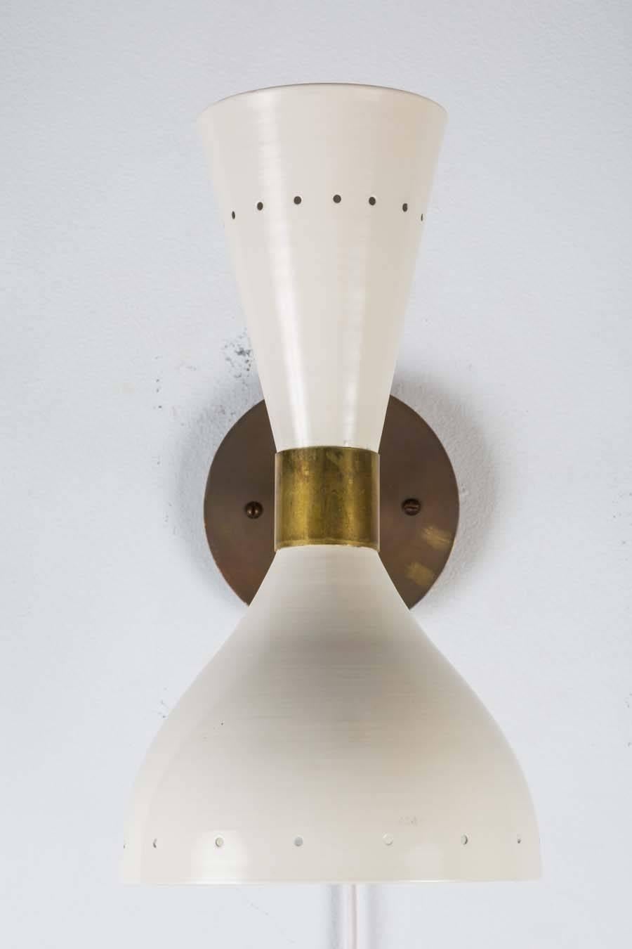 Double-Cone Italian Sconces in the Style of Stilnovo 2