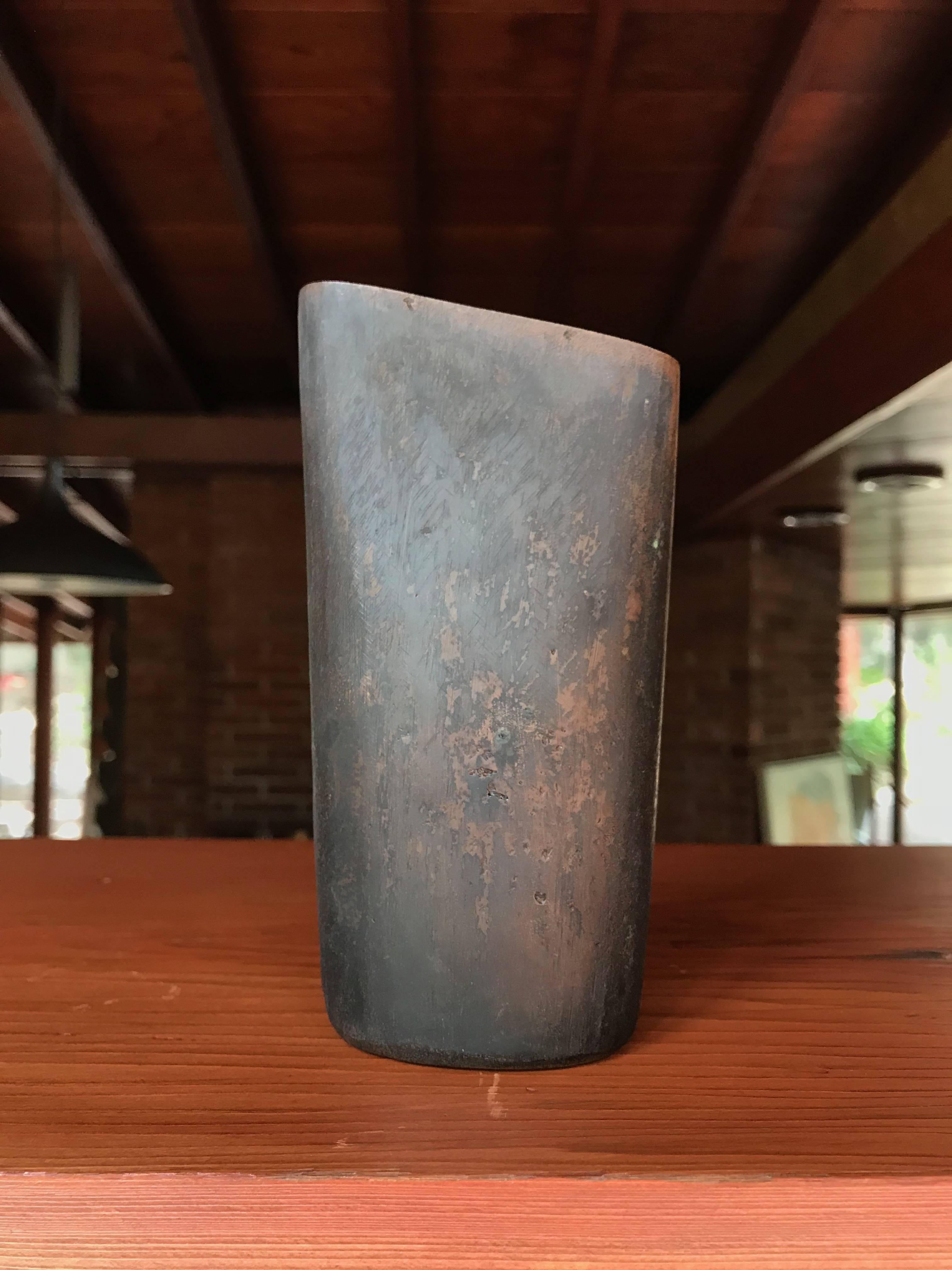 Mid-Century Modern Carl Auböck Model #7235 Brass Vase For Sale