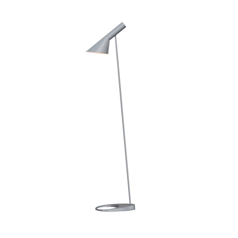 Arne Jacobsen Aj Floor Lamp In Midnight Blue For Louis Poulsen