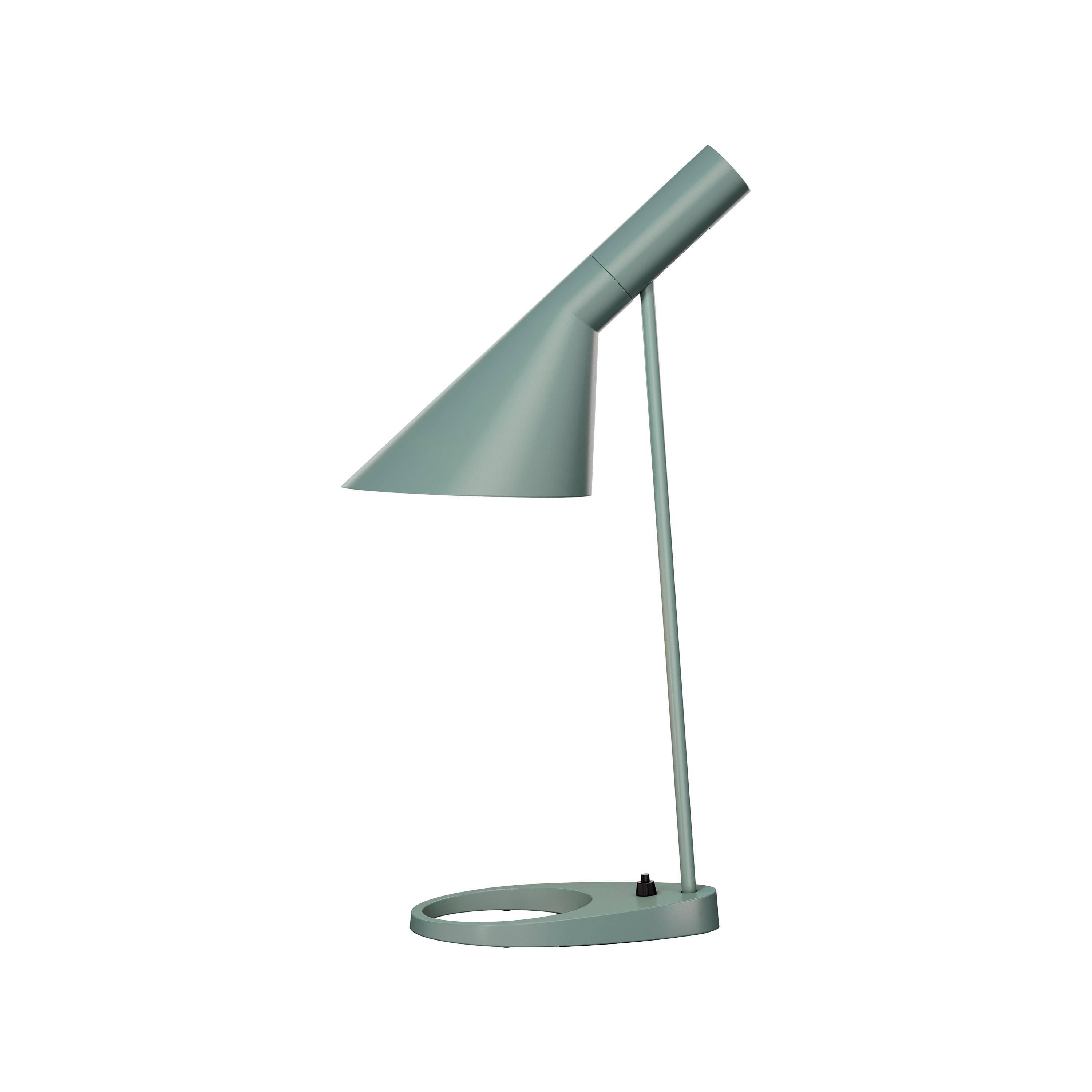 Arne Jacobsen AJ Table Lamp in Warm Grey for Louis Poulsen In New Condition For Sale In Glendale, CA
