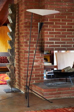 Michel Buffet 'B211' Black and White Floor Lamp