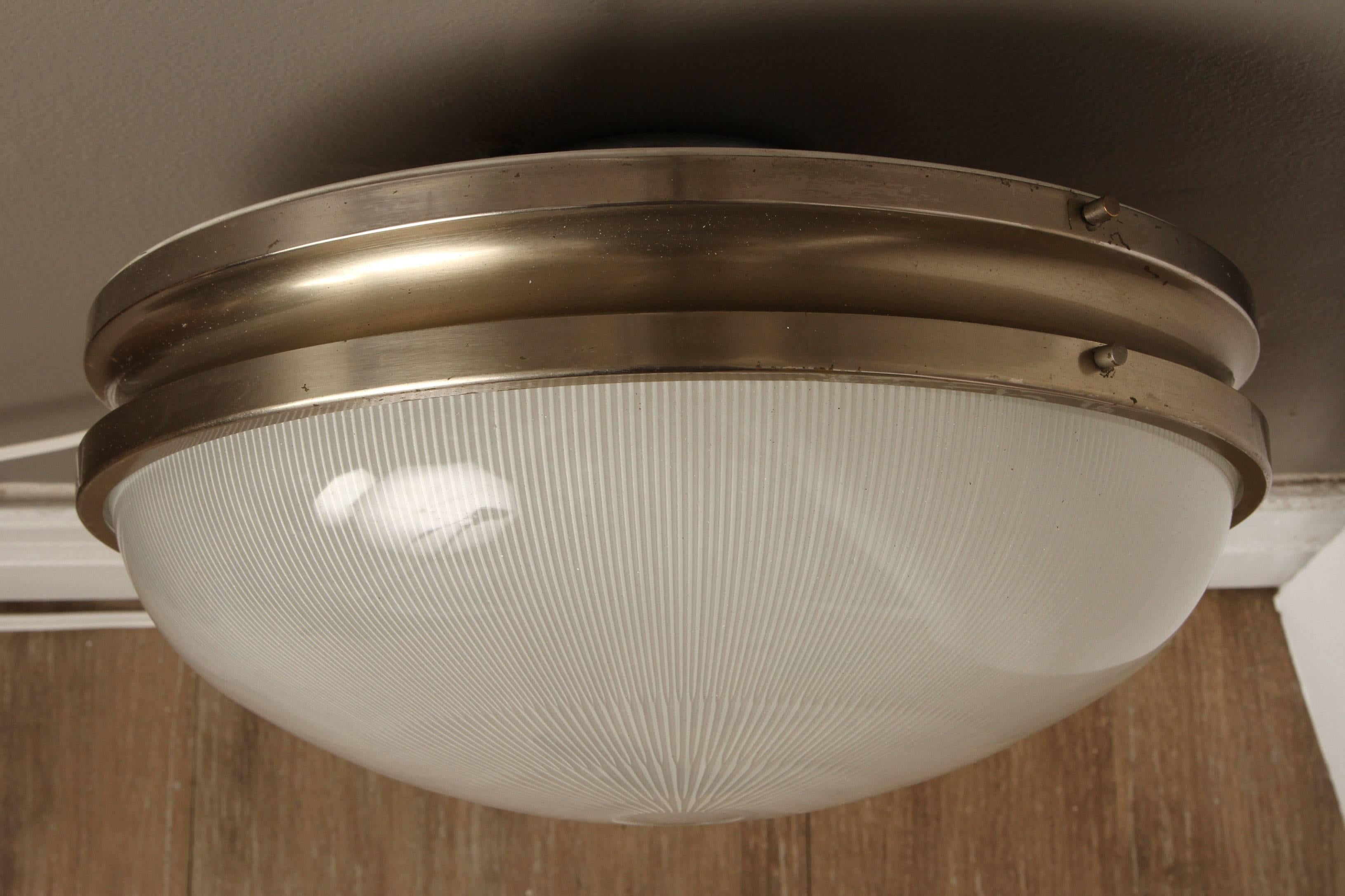 Pressed Large Sergio Mazza 'Sigma' Wall or Ceiling Light for Artemide, 1960s For Sale