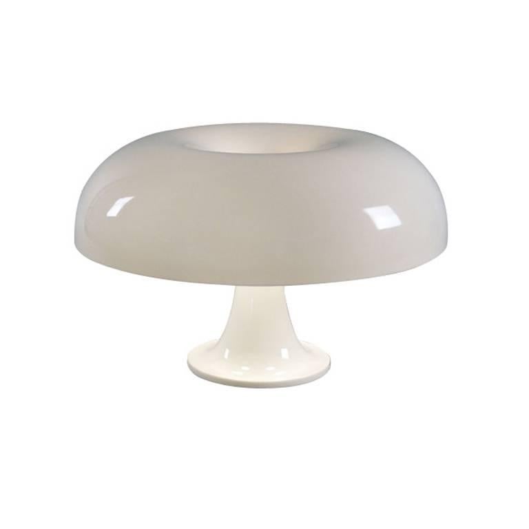 Mid-Century Modern Lampe de Table 'Nesso' de Giancarlo Mattioli en Blanc pour Artemide en vente