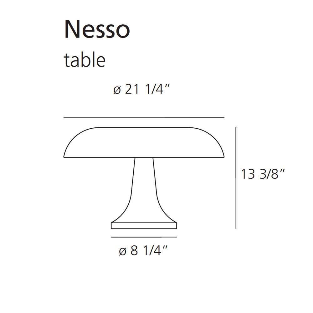 Mid-Century Modern Giancarlo Mattioli 'Nesso' Table Lamp in White for Artemide For Sale