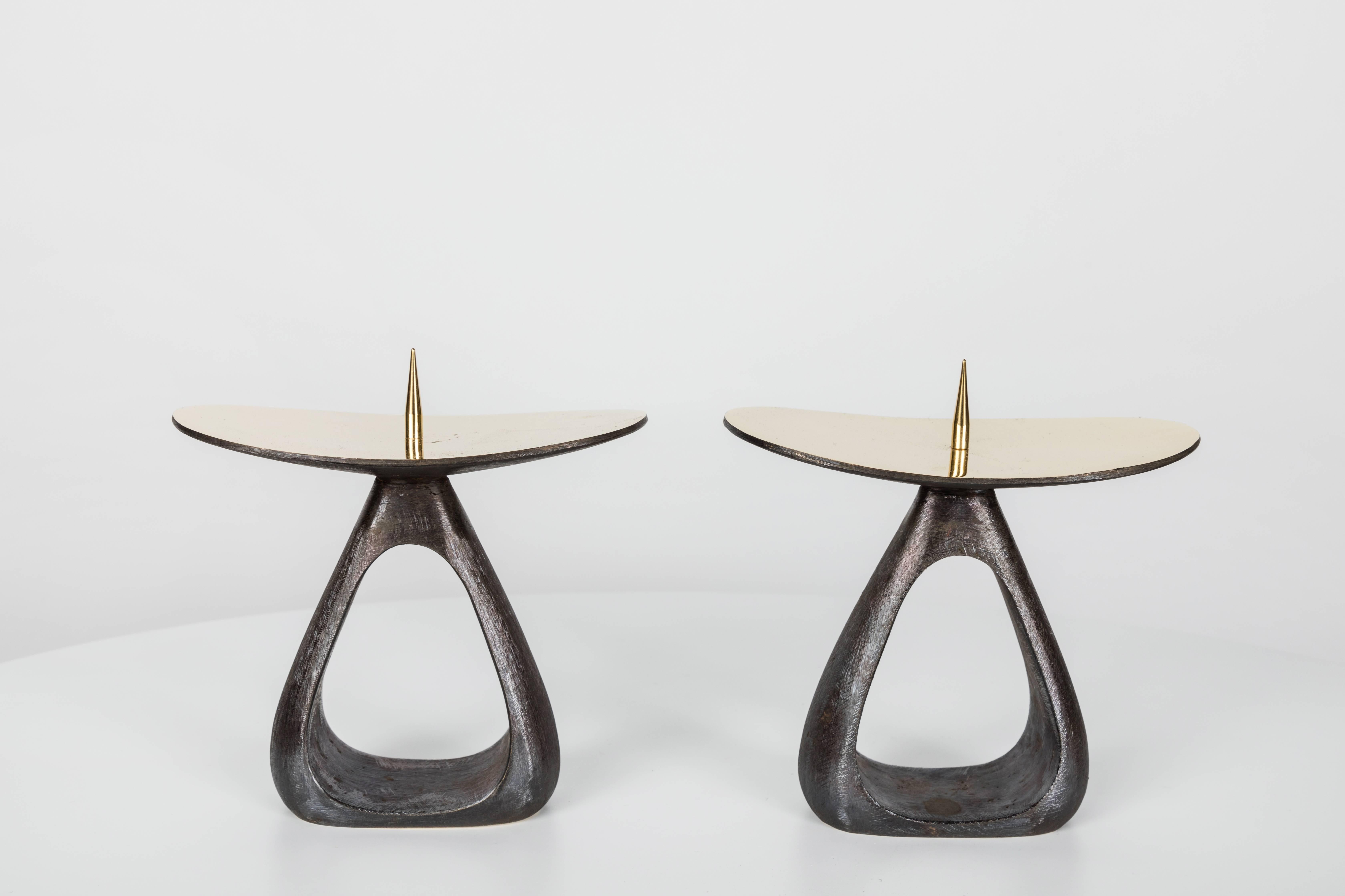 Mid-Century Modern Rare Carl Auböck #3600 Brass Candleholder