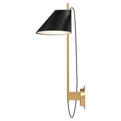 GamFratesi Black and Brass 'Yuh' Wall Light for Louis Poulsen