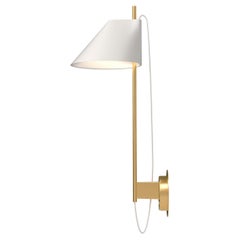 GamFratesi White and Brass 'Yuh' Wall Light for Louis Poulsen