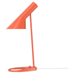 Arne Jacobsen 'Aj Mini' Table Lamp in Electric Orange for Louis Poulsen