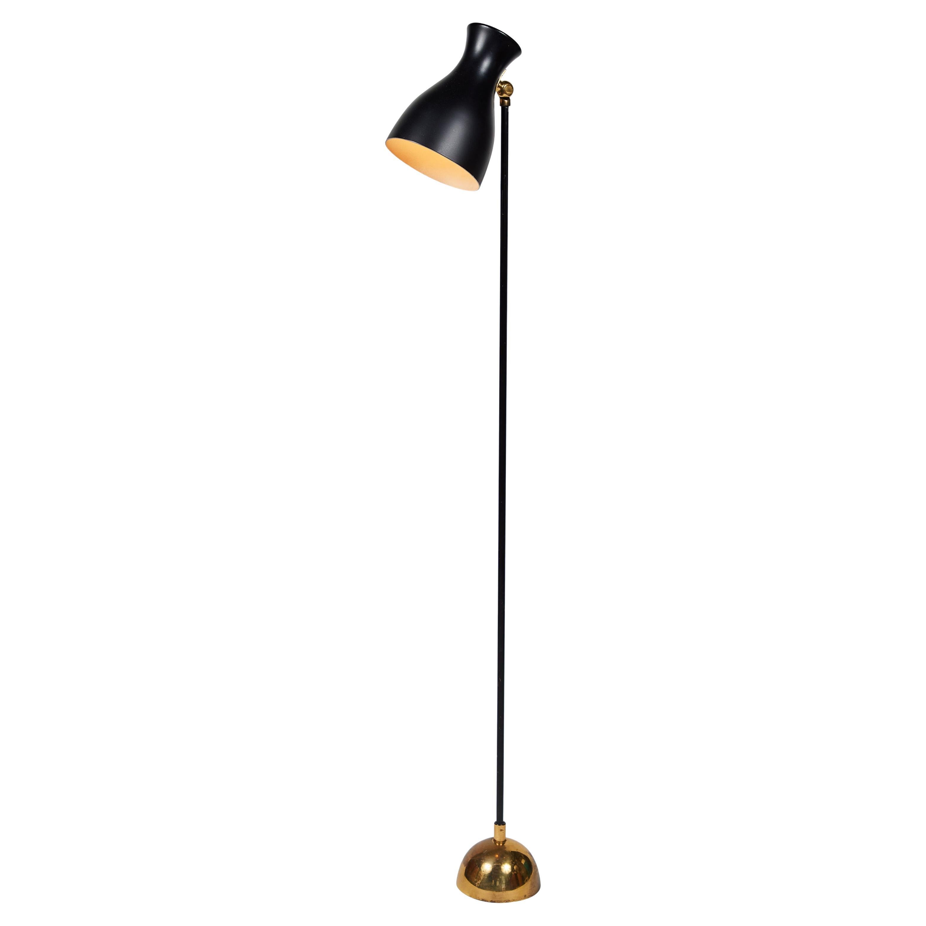 Dieter Schulz Model No. 57/4 16 Floor Lamp for Wohnbedarf AG Schweiz, 1957 For Sale