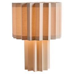 'Plissé White Edition' Pleated Textile Table Lamp by Folkform for Örsjö