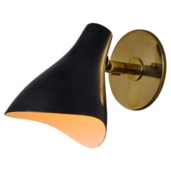 Gino Sarfatti Model #10 Sconce in nero per Arteluce
