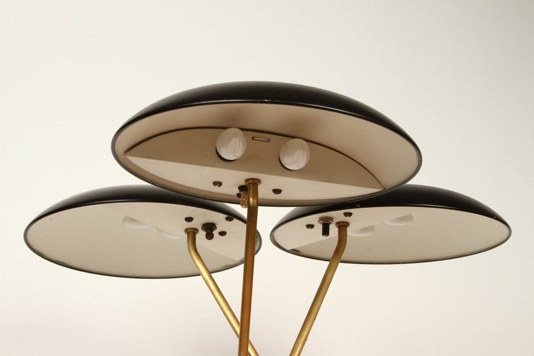 American 1950s Gerald Thurston Tripod Table Lamp for Lightolier