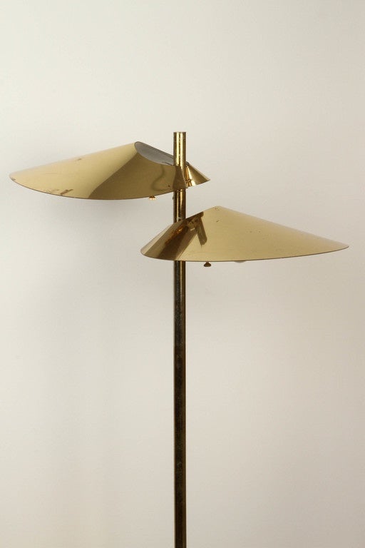 Mid-Century Modern 1970s Curtis Jere 'Lily Pad' Floor Lamp
