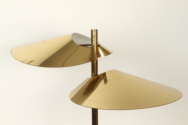 Late 20th Century 1970s Curtis Jere 'Lily Pad' Floor Lamp