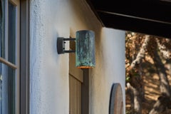 Hans-Agne Jakobsson C627/110 'Rulle' Darkly Patinated Outdoor Sconce for Örsjö