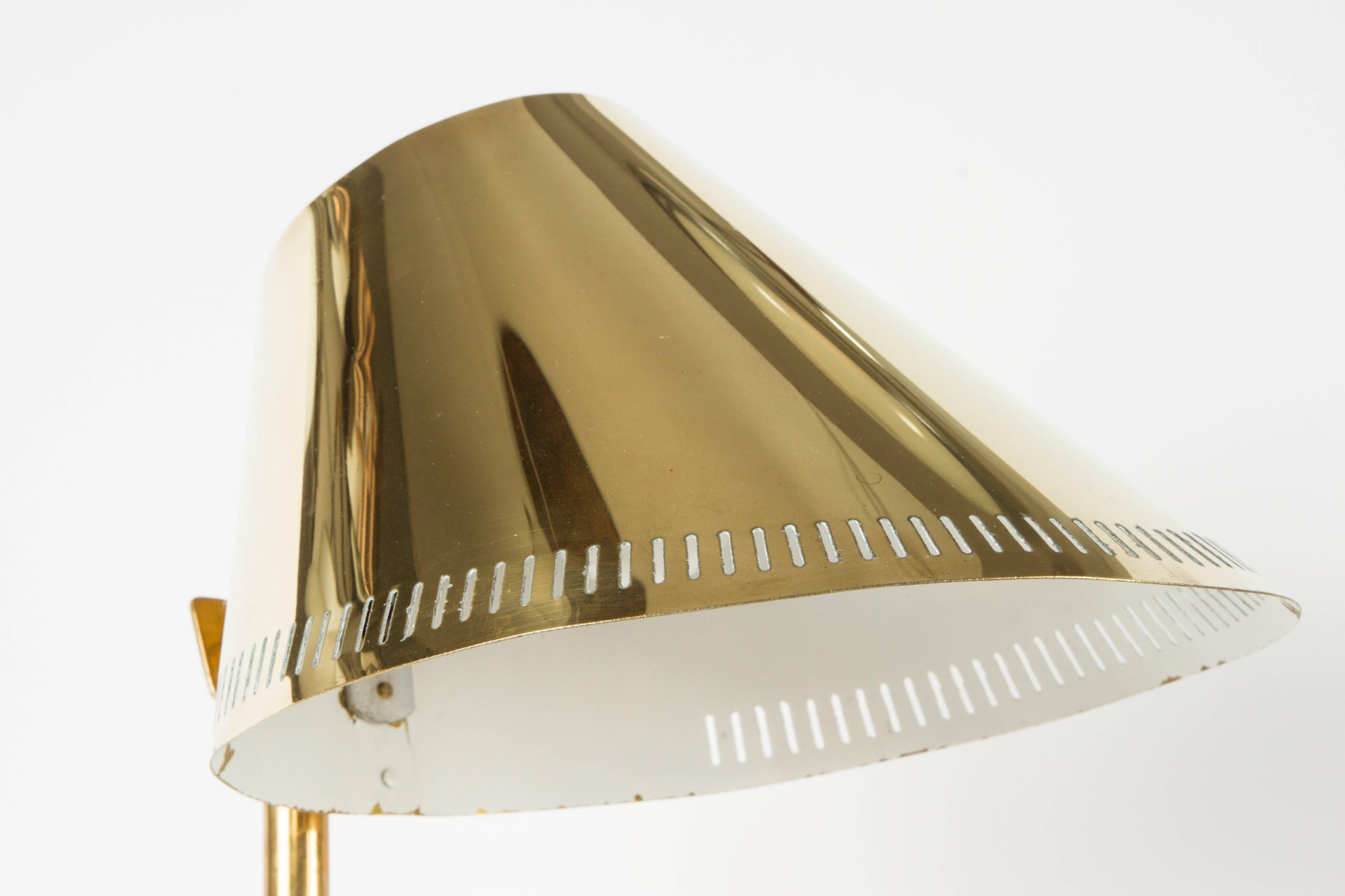 Scandinavian Modern Rare Brass Paavo Tynell 9227 Table Lamp
