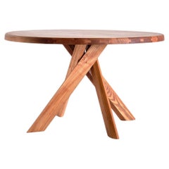 Pierre Chapo 'T21 Sfax' Handcrafted Solid Oak Wood Table for Chapo Création