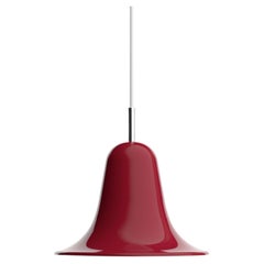 Verner Panton 'Pantop' Pendant Lamp in Cherry Red Glossy metal for Verpan