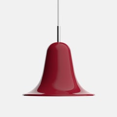 Verner Panton 'Pantop' Pendant Lamp in Cherry Red Glossy metal for Verpan
