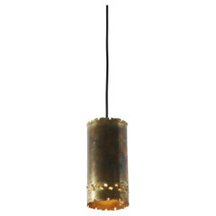 1960s Svend Aage Holm-Sørensen Brutalist Brass Pendant Lamp