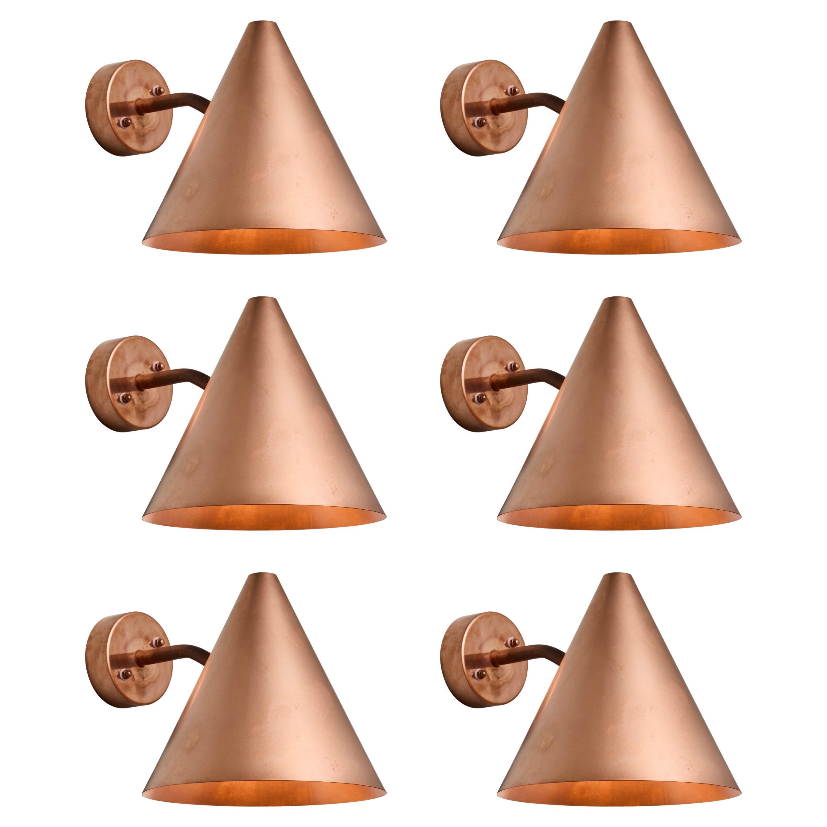Hans-Agne Jakobsson 'Tratten' Raw Copper Outdoor Sconce