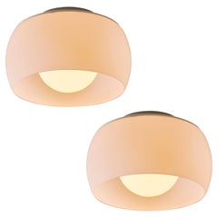 1960s 'Clinio' Glass Flush Mount by Vico Magistretti for Artemide