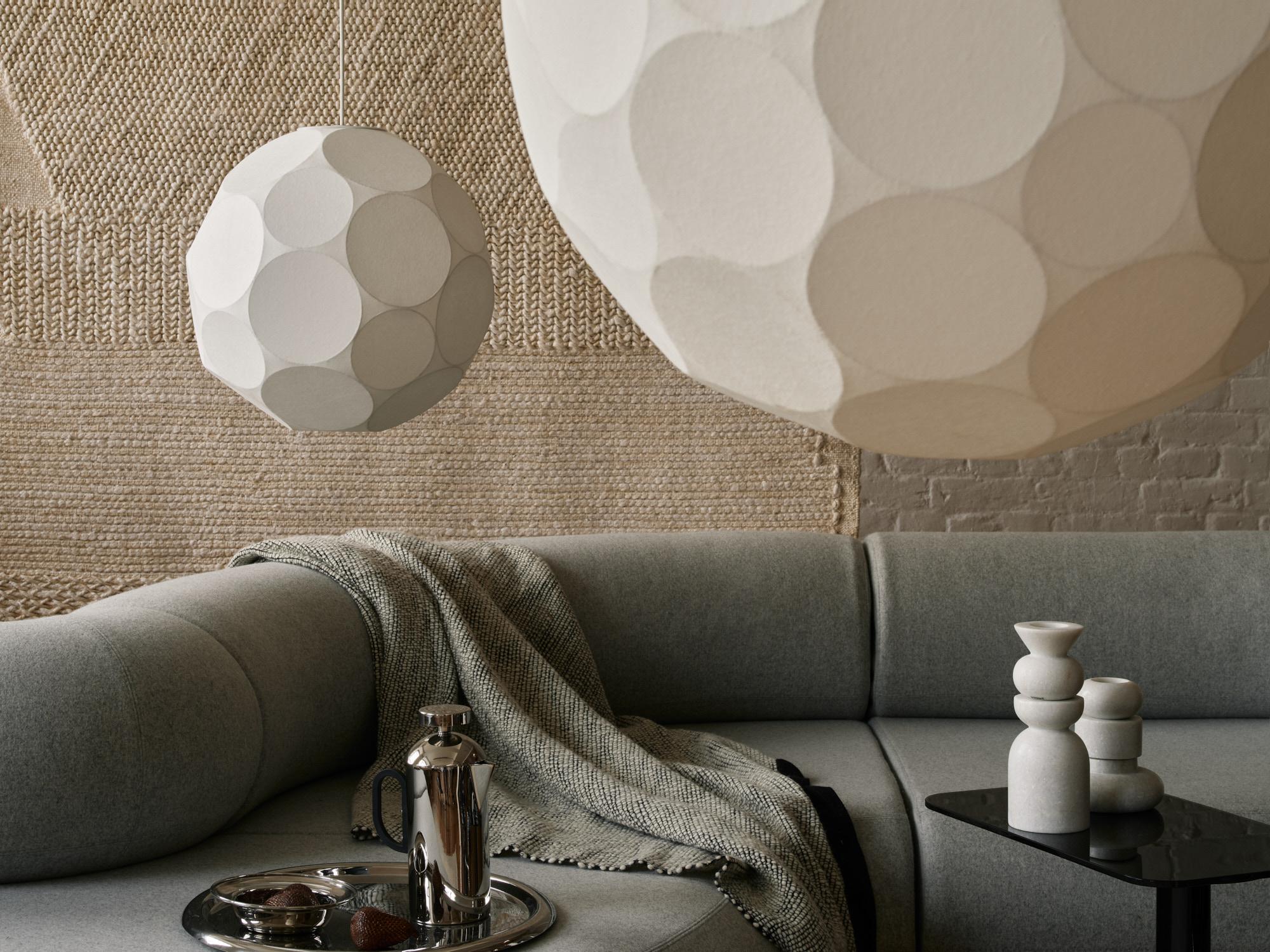 Steel Tom Dixon 'Soft' Round Pendant For Sale