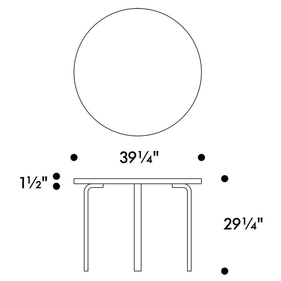 Alvar Aalto Birch & White Laminate Table 90A and Chair 66 Dining Set for Artek For Sale 3