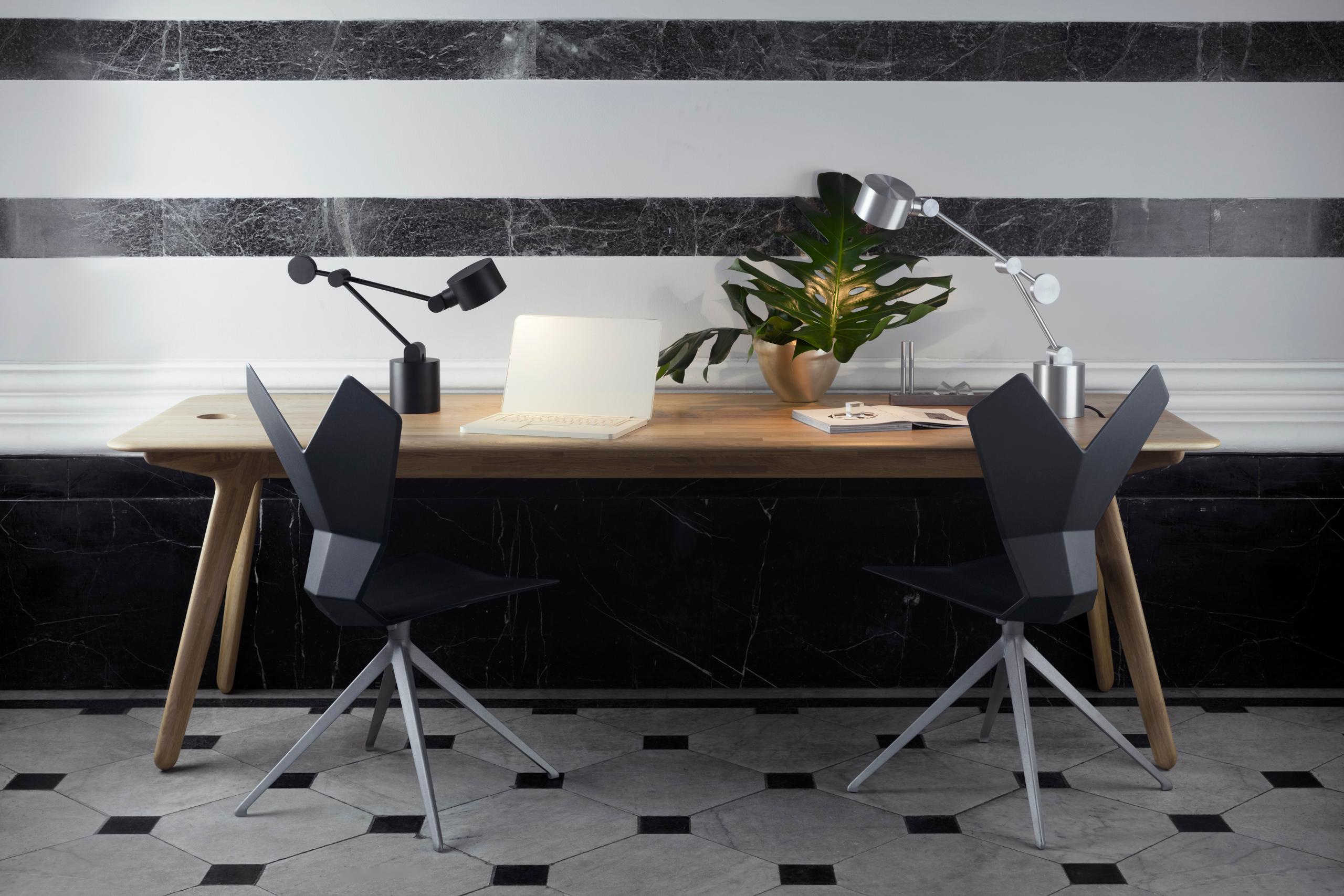 Tom Dixon 'Slab' Solid Wood Desk in Fumed Oak For Sale 6