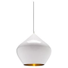Tom Dixon 'Beat Stout' White Metal and Brass Pendant