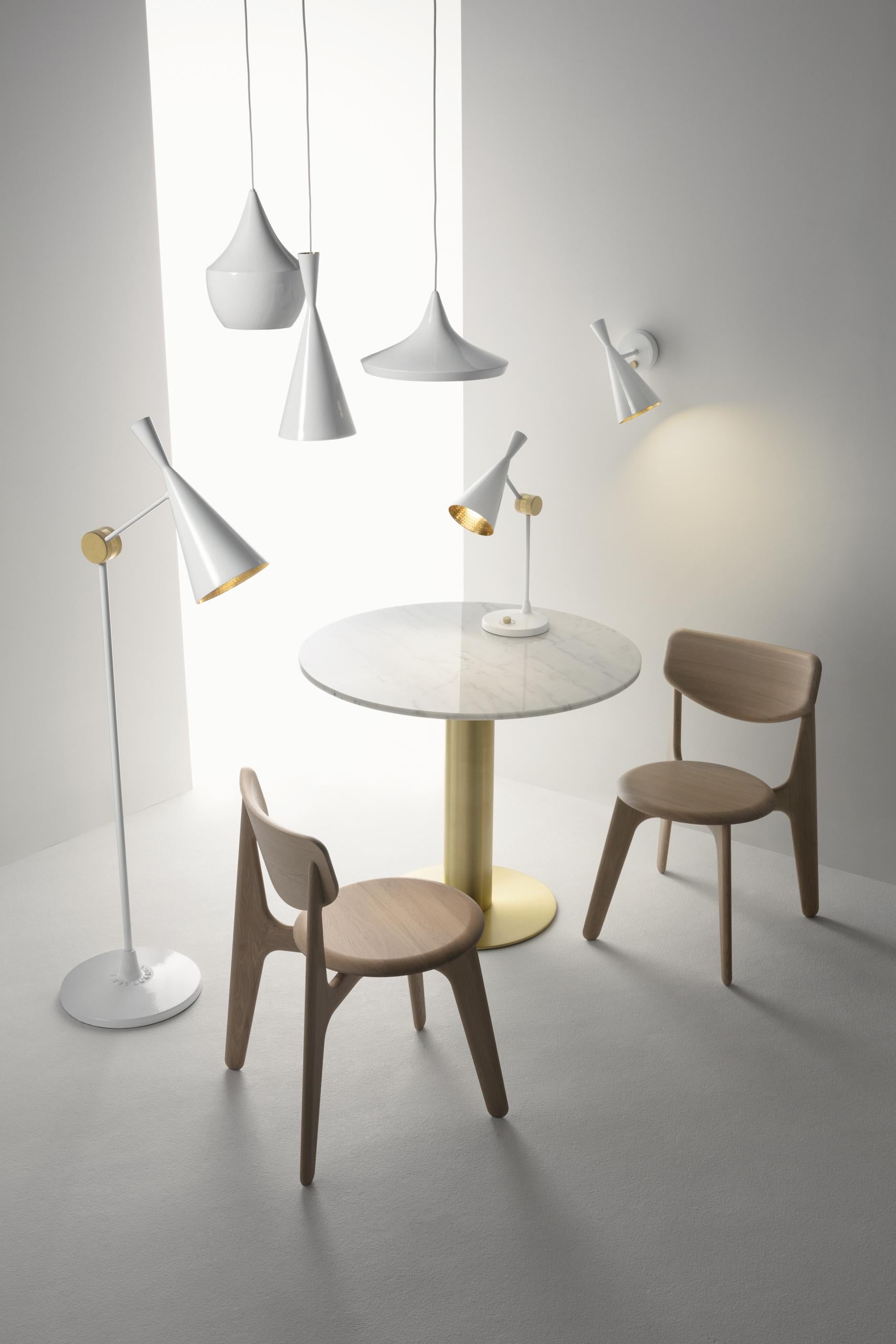 Pressato Ciondolo Tom Dixon 'Beat Stout' in metallo bianco e ottone in vendita