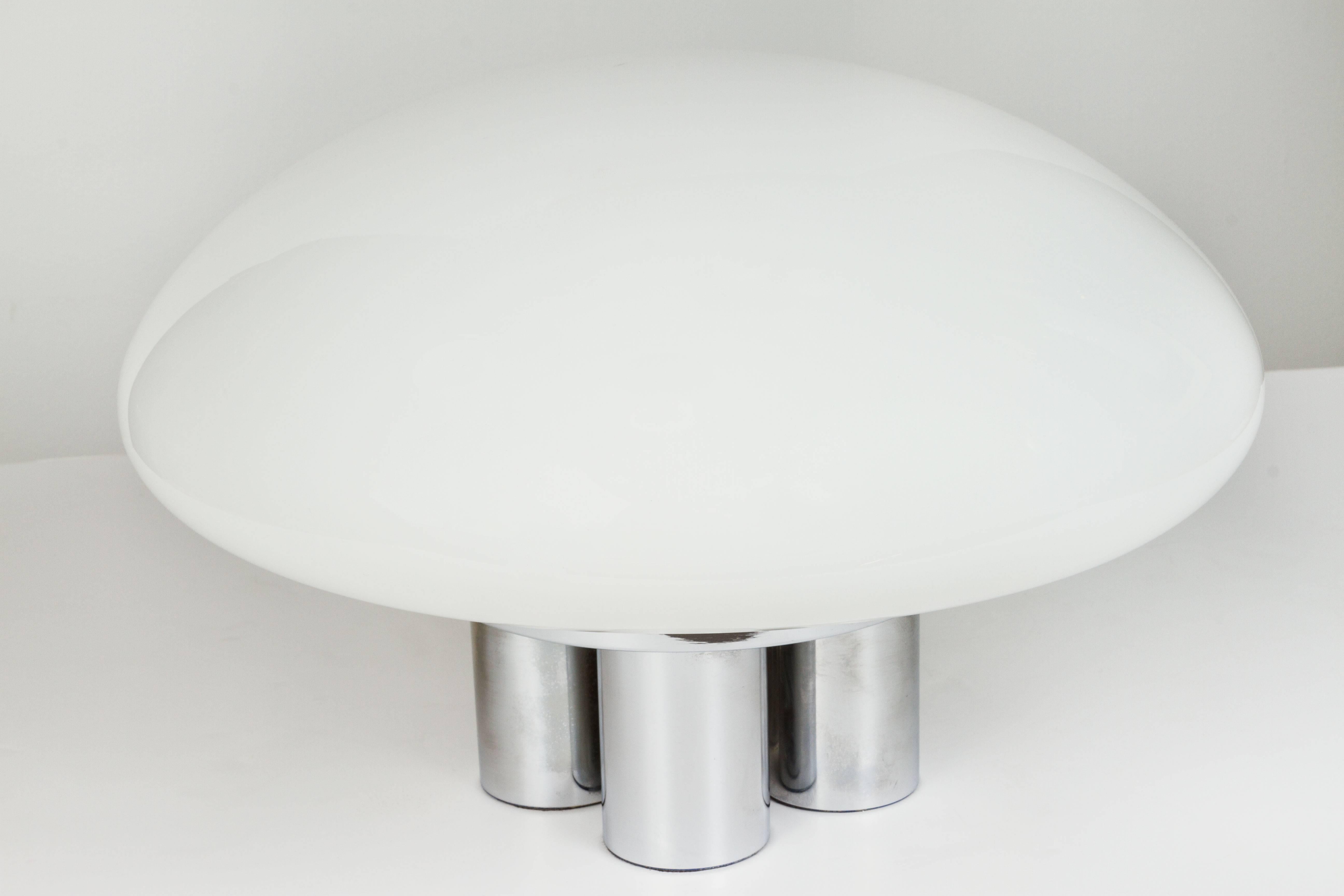 Mid-Century Modern 1970s Sergio Mazza 'Magnolia' Table Lamps for Quattrifolio