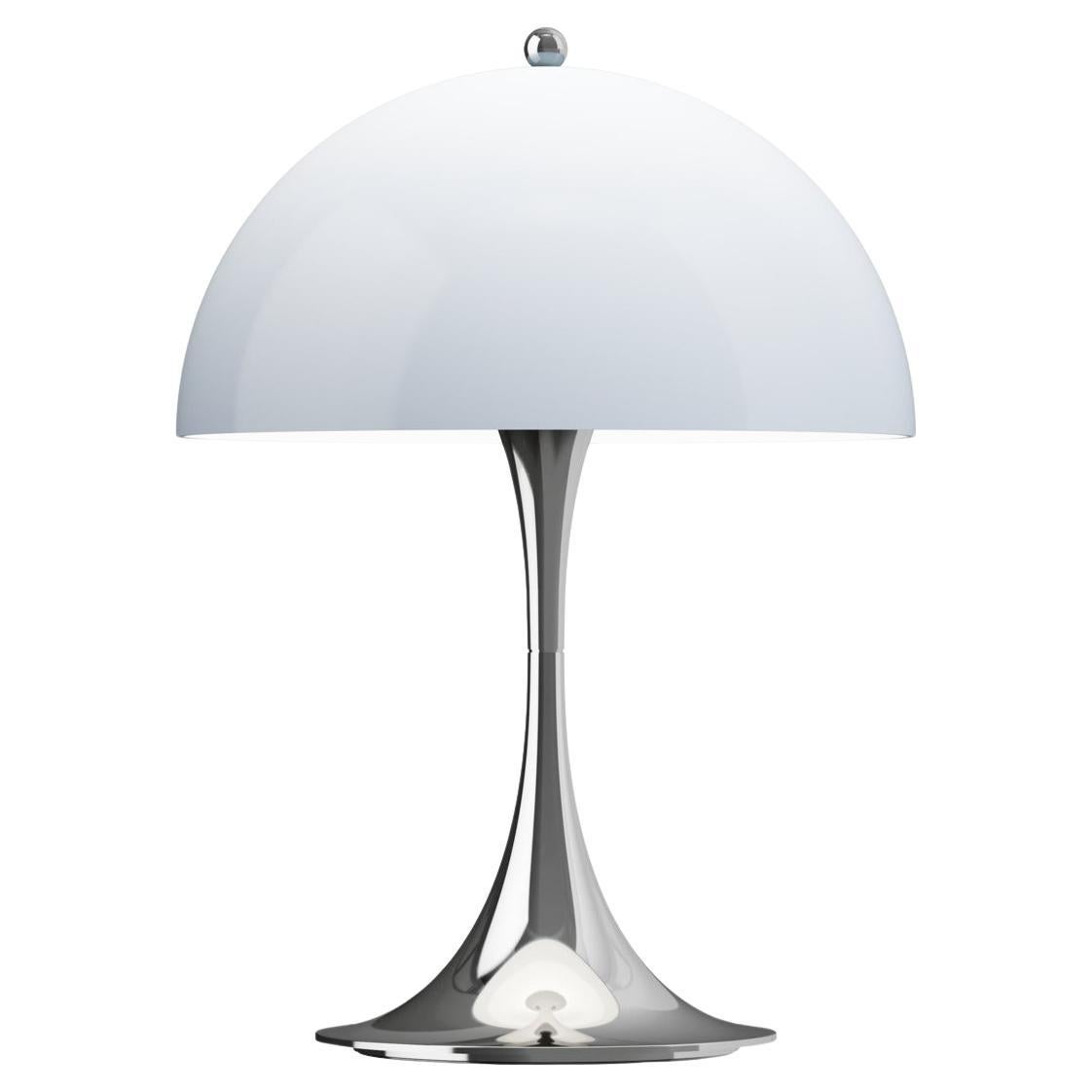 Panton 
Panthella 250
 Portable Table Lamp in Chrome Blue Grey for Louis Poulsen