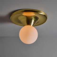 Grand plafonnier « Light Ball » en laiton des années 1960, signé Achille Castiglioni et Pier Giacomo