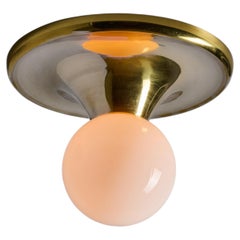 Grand plafonnier « Light Ball » en laiton des années 1960, signé Achille Castiglioni et Pier Giacomo