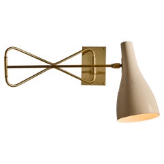Large 1950s Cosack Leuchten Model 9590 Articulating Wall Lamp