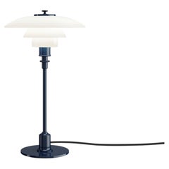 Poul Henningsen 'PH 2/1' Glass Table Lamp in Glossy Deep Blue for Louis Poulsen