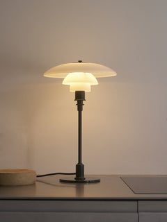 Poul Henningsen 'PH 2/1' Glass Table Lamp in Glossy Deep Green for Louis Poulsen