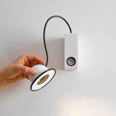 Gae Aulenti & Piero Castiglioni 'Minibox' Sconce in White for Stilnovo