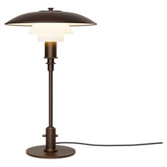 Poul Henningsen 'PH 3/2' Aged Brass and Glass Table Lamp for Louis Poulsen