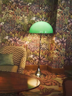 Verner Panton 'Panthella' Original Opal Green Shade Floor Lamp for Louis Poulsen
