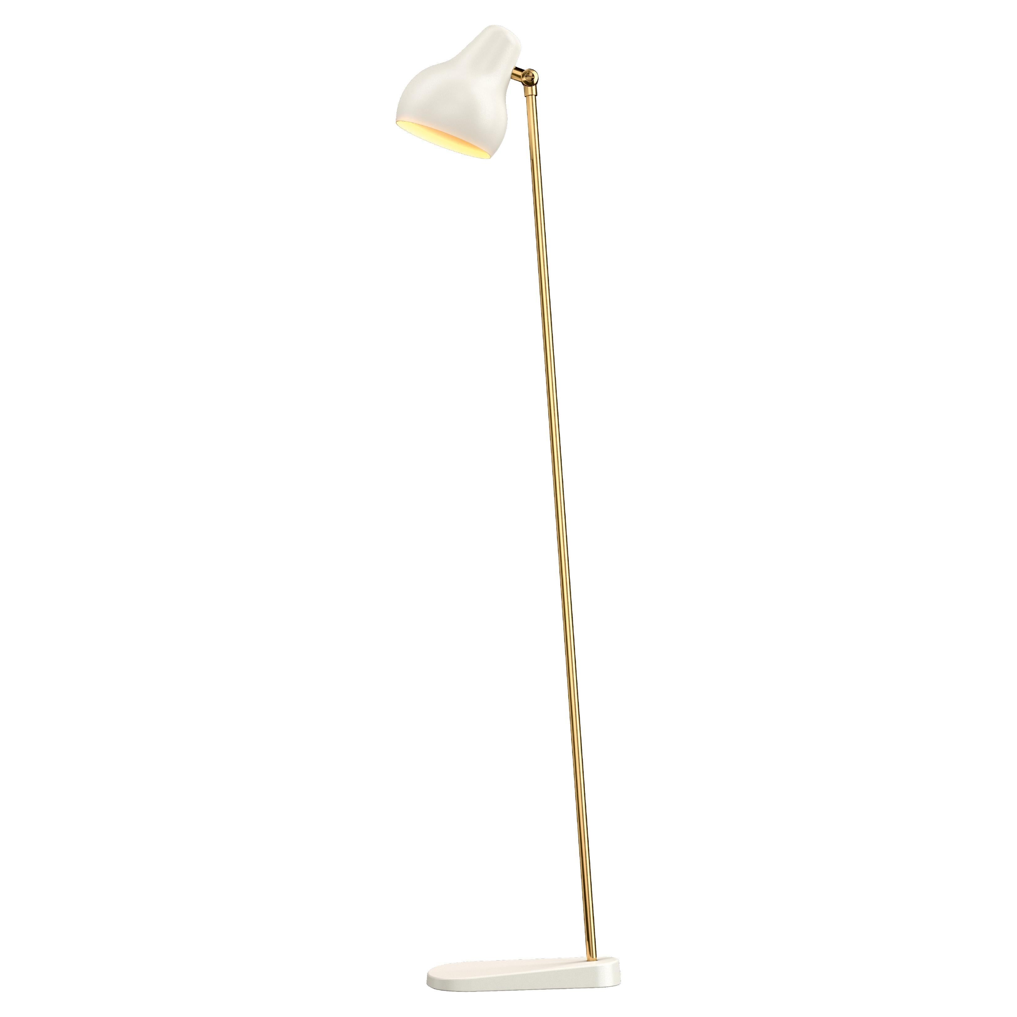 Vilhelm Lauritzen 'VL 38' White Floor Lamp for Louis Poulsen