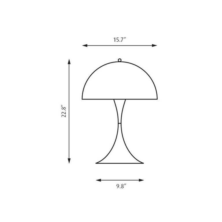 Scandinave moderne Lampe de table Panthella 400 de Verner Panton pour Louis Poulsen en vente